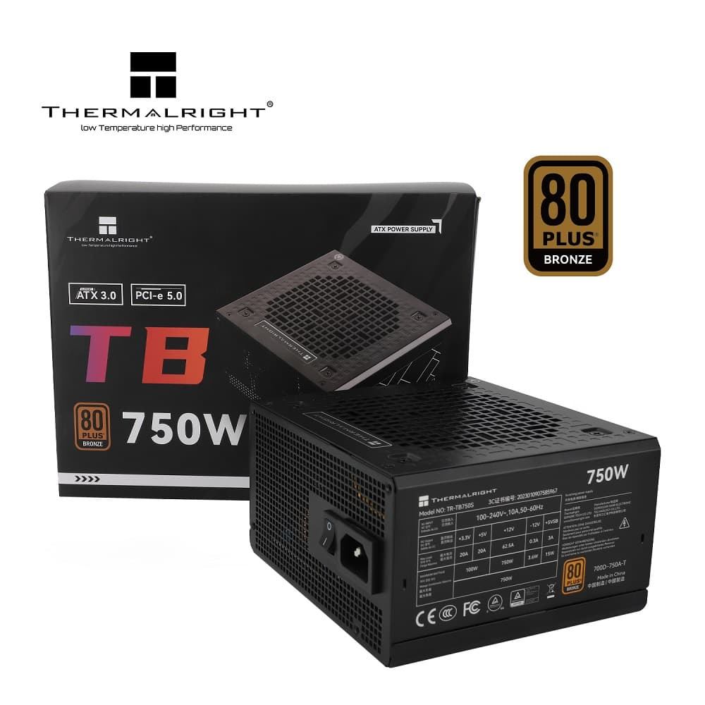 Thermalright 750w Bronze Power Supply TR-TB750S (ATX 3.0 PCI 5.0 12Pin GPU)